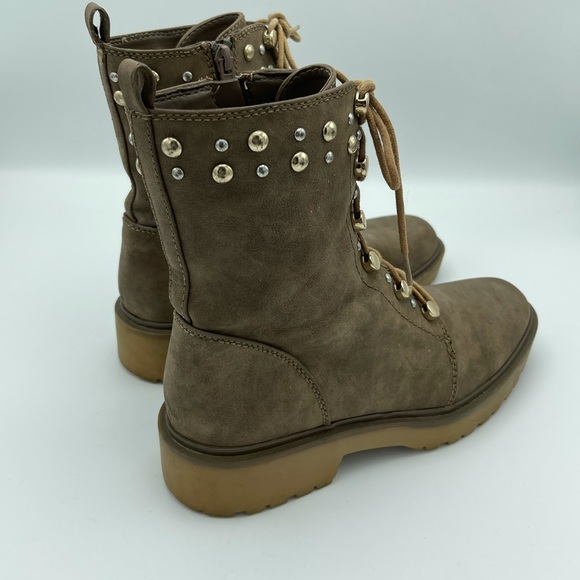 Guess Studded Combat Boots Shoes Sz 7.5 - Picture 6 of 9